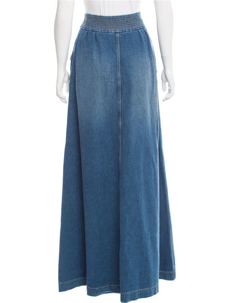 chloe denim skirt|chole denim maxi skirt.